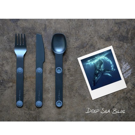 Magware - Magnetic Flatware Single Set - Blue 磁吸太空铝餐具 - 单套 - 蓝色-1