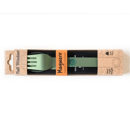 Magware - Magnetic Flatware Single Set - Green 磁吸太空铝餐具 - 单套 - 绿色-3