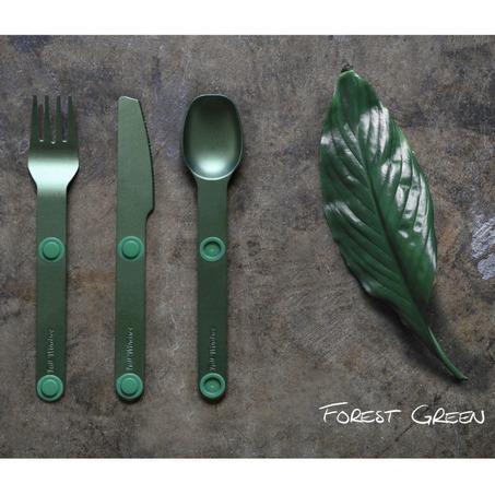 Magware - Magnetic Flatware Single Set - Green 磁吸太空铝餐具 - 单套 - 绿色-6