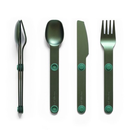 Magware - Magnetic Flatware Single Set - Green 磁吸太空铝餐具 - 单套 - 绿色