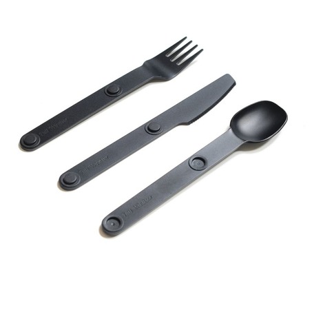 Magware - Magnetic Flatware Single Set - Black 磁吸太空铝餐具 - 单套 - 黑色-6