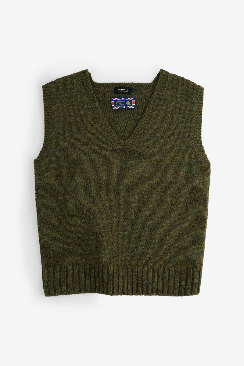 England Shetland Wool US Military Knitting Vest, unisex