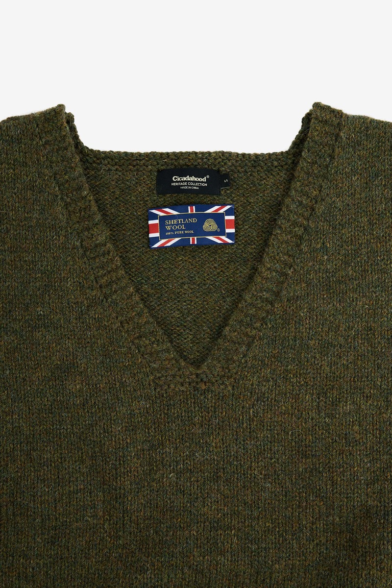 England Shetland Wool US Military Knitting Vest, unisex-2