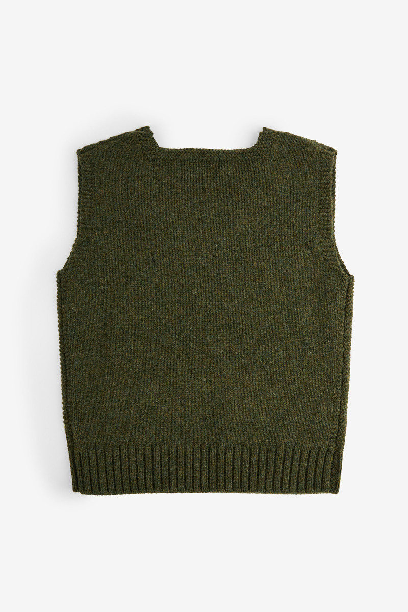 England Shetland Wool US Military Knitting Vest, unisex-5