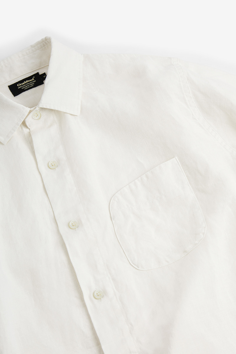Japanese linen Brown’s Beach Jacket pocket minimalist shirt, unisex-2
