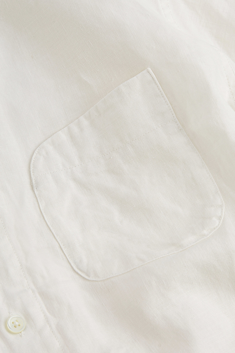 Japanese linen Brown’s Beach Jacket pocket minimalist shirt, unisex-3