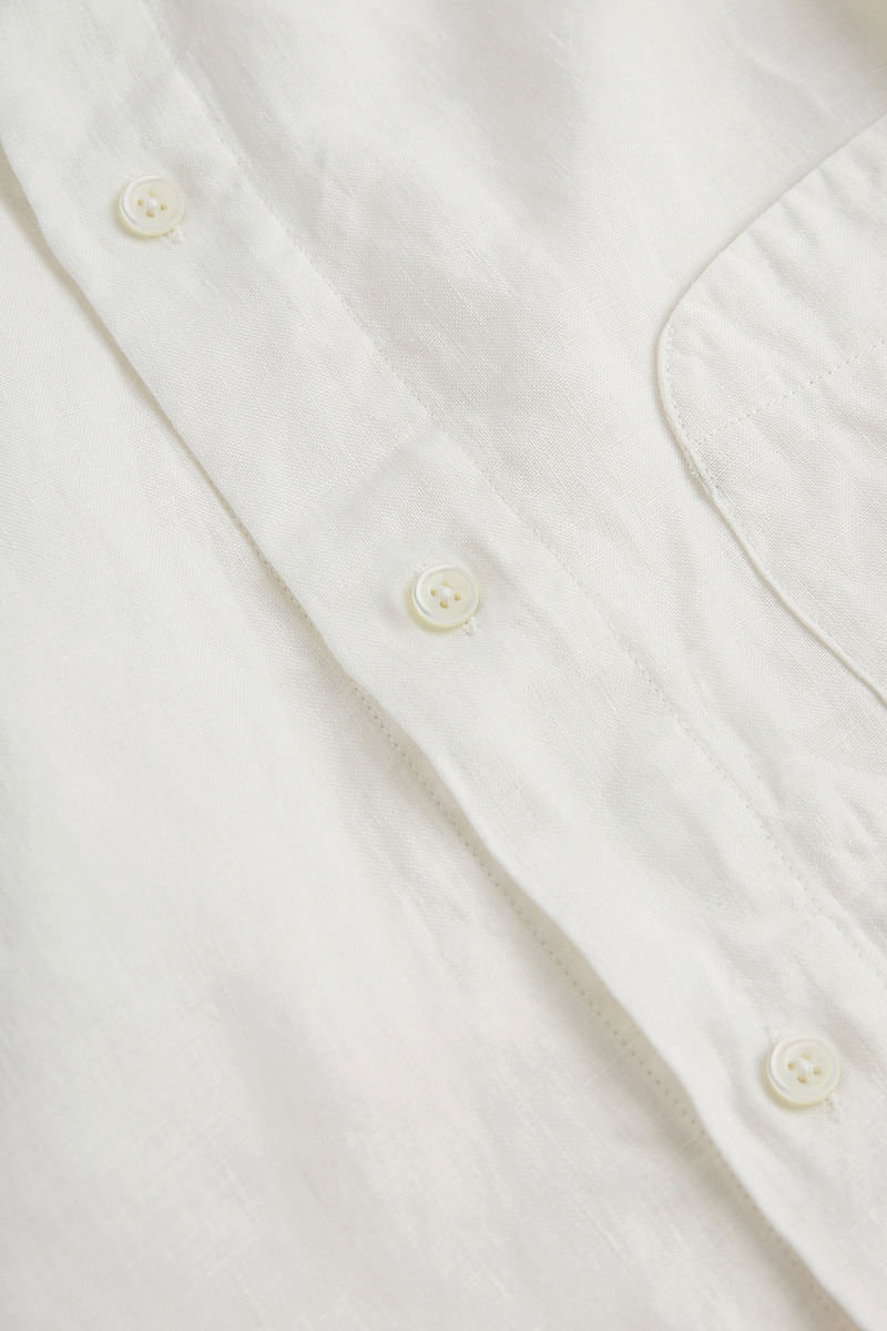 Japanese linen Brown’s Beach Jacket pocket minimalist shirt, unisex-4