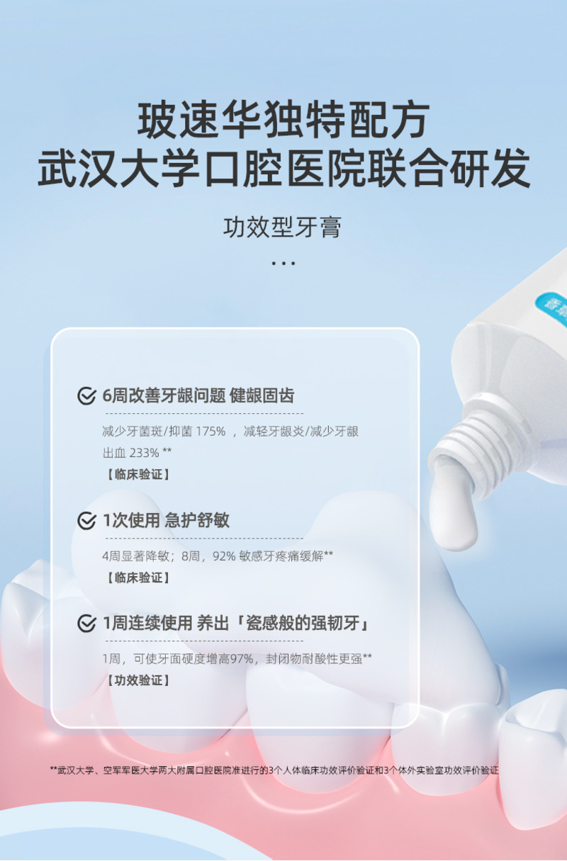 玻速华牙牙精灵成人牙周修护牙膏-3