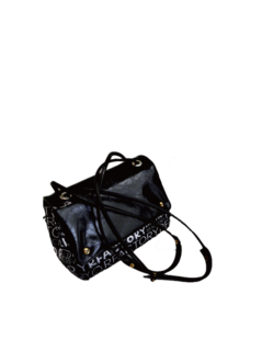 空白机车包MINI logo涂鸦