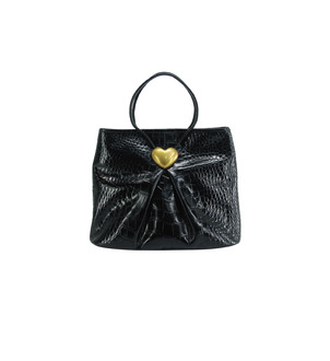 袒露系列 包容版中号 亮黑鳄鱼