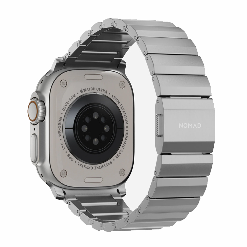 美国NOMAD新品海绵钛T-5钛合金表带iwatch Ultra2表带applewatch9苹果手表表带 49/45/44mm适用高级奢华商务