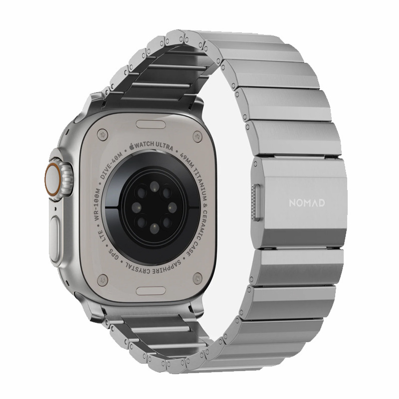 美国NOMAD新品海绵钛T-5钛合金表带iwatch Ultra2表带applewatch9苹果手表表带 49/45/44mm适用高级奢华商务