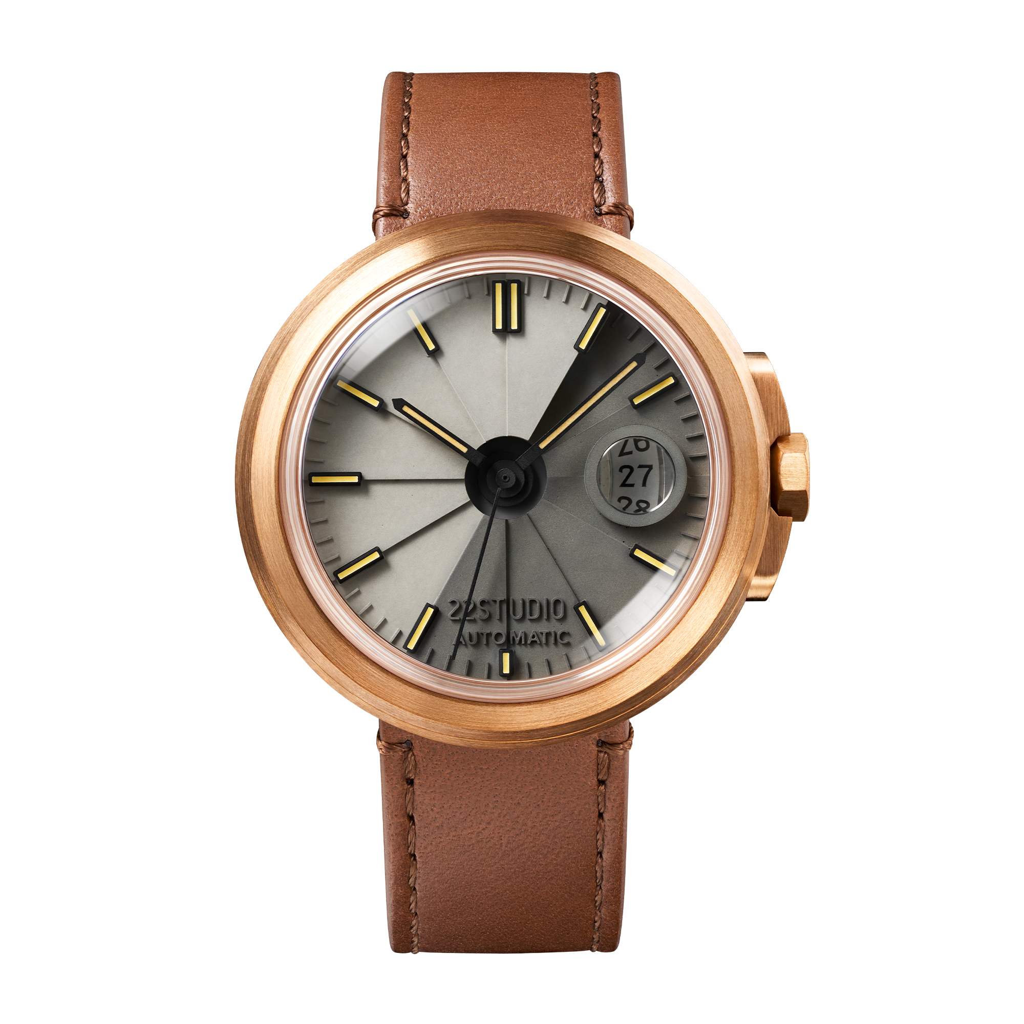 四度空间清水模机械表Duo-青铜探险家