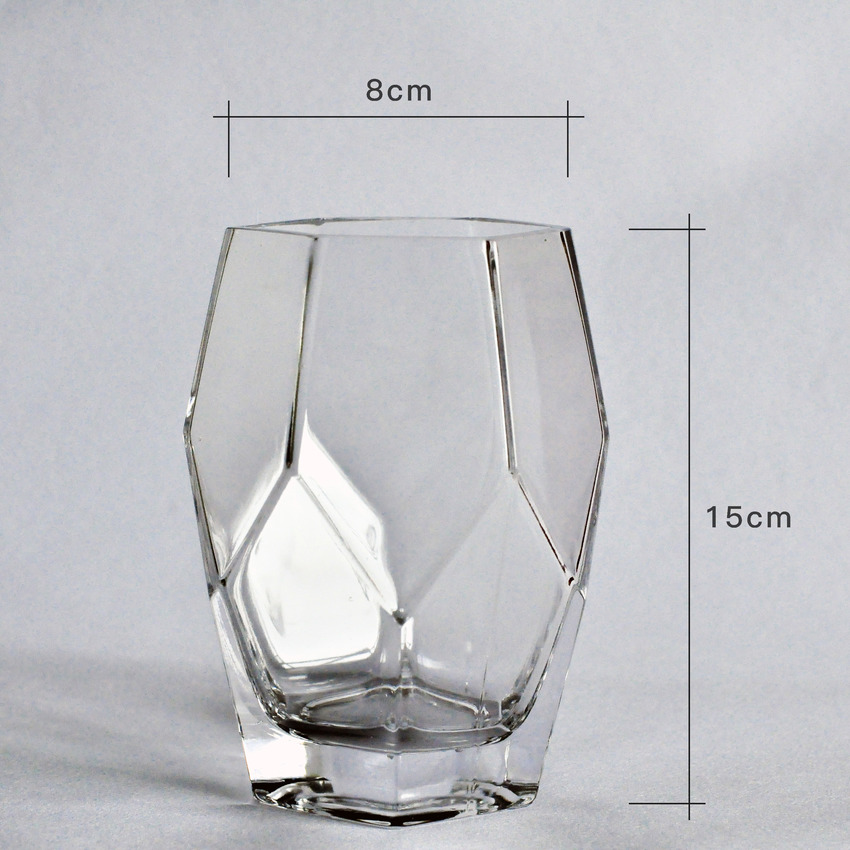 原气花铺-花店-上海-北京花瓶--钻石形玻璃花瓶-6