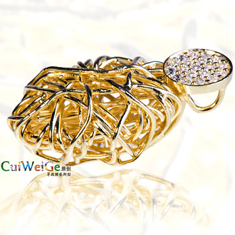 意大利银镀金丝套装·金丝雀巢