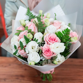 晨曲--粉白色系花束