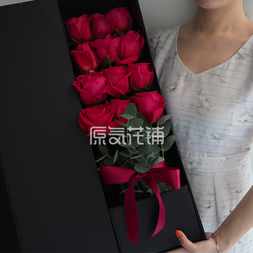 原气花铺-花店-上海-北京最爱——厄瓜多尔进口玫瑰花盒-1