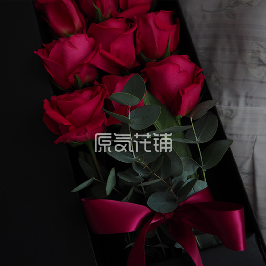 原气花铺-花店-上海-北京最爱——厄瓜多尔进口玫瑰花盒-2