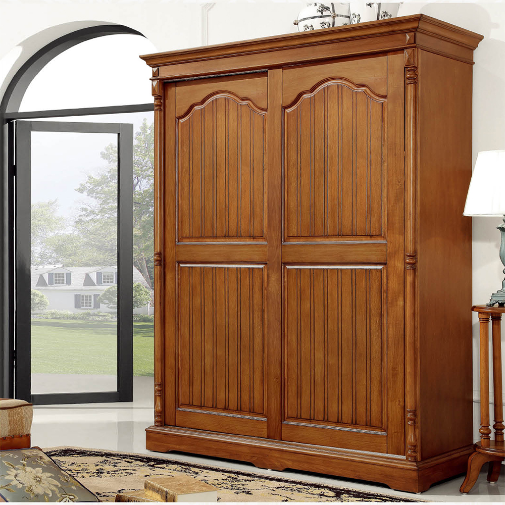 [乡村之恋] xczl-xm-810#趟门衣柜1.7米 纯实木 1680*695*2200h