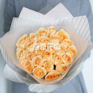 香槟--纯色花束