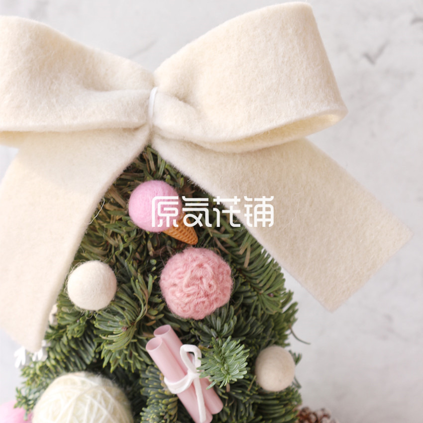 原气花铺-花店-上海-北京西伯利亚诺贝松毛毡松果圣诞树-3