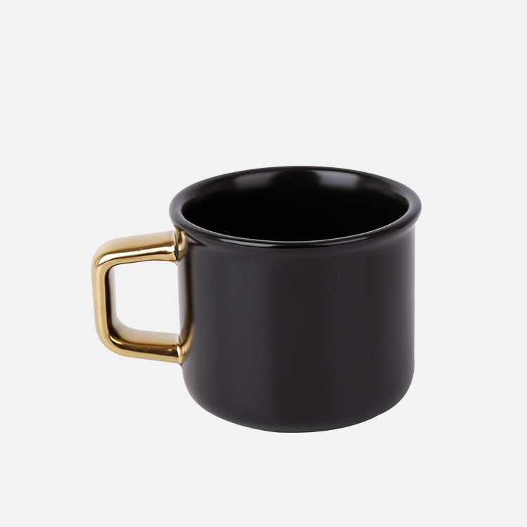 1200°C 炻瓷 黑金咖啡杯-4