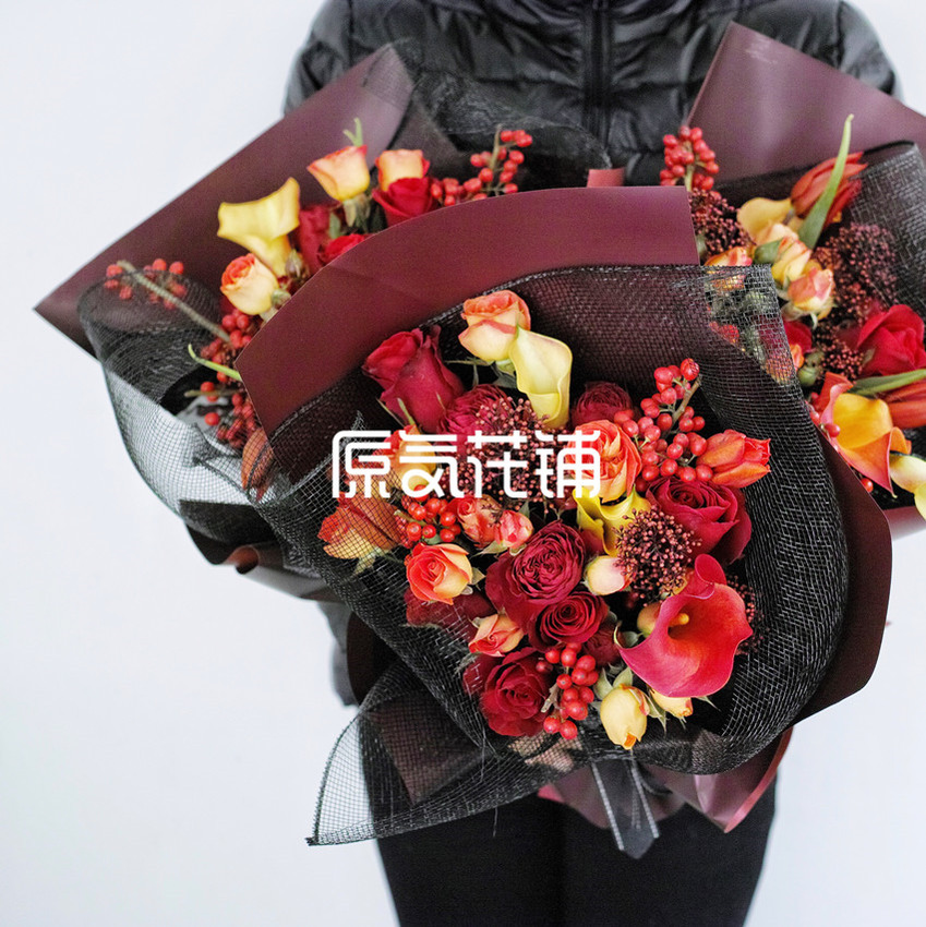 原气花铺-花店-上海-北京新年的花礼—时令花束 仅限1月2月预定-3
