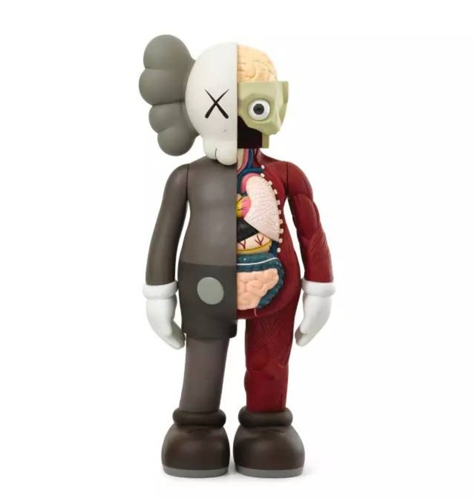 kaws | 棕色 半解剖 companion 2017全新原装 美术馆发售