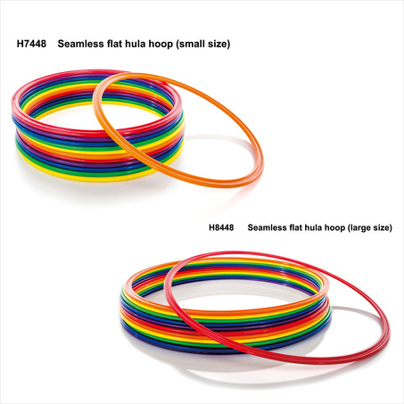 Seamless flat hula hoop