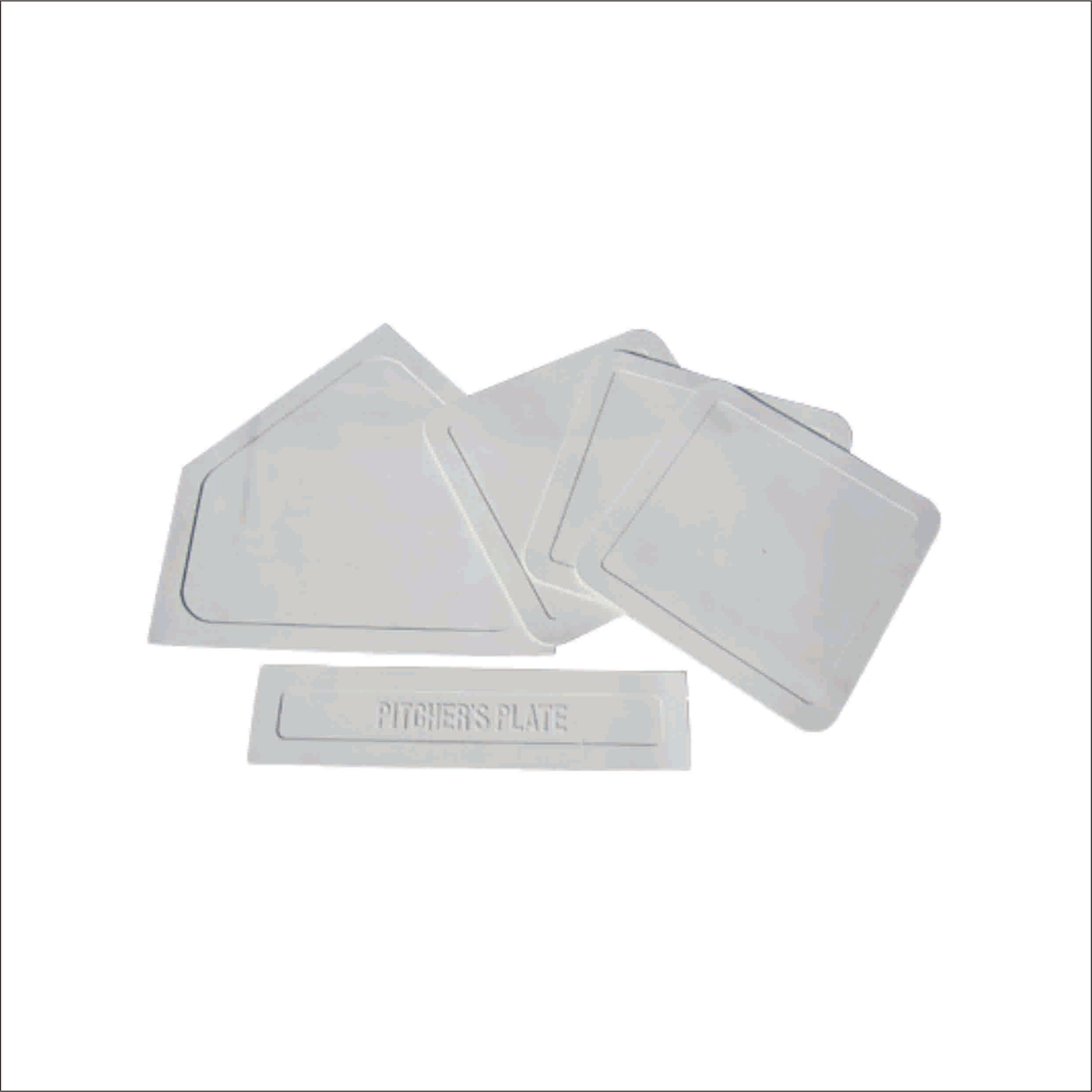 Baseball rubber bases