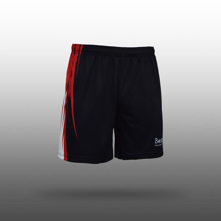 Girls Red Volleyball Shorts-2