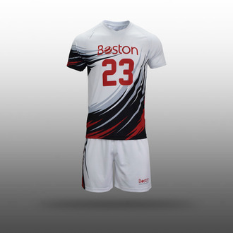 Boys White Volleyball Uniforms