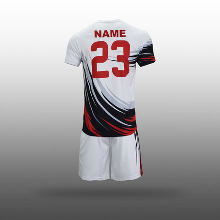 Boys White Volleyball Uniforms-4