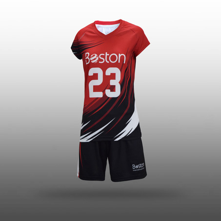 Girls Red Volleyball  Uniforms-2