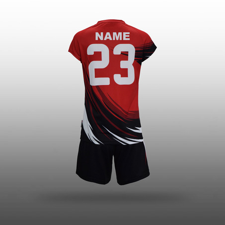 Girls Red Volleyball  Uniforms-4