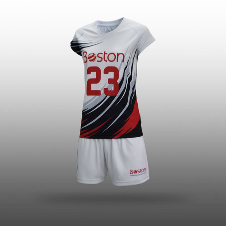 Girls White Volleyball  Uniforms-2