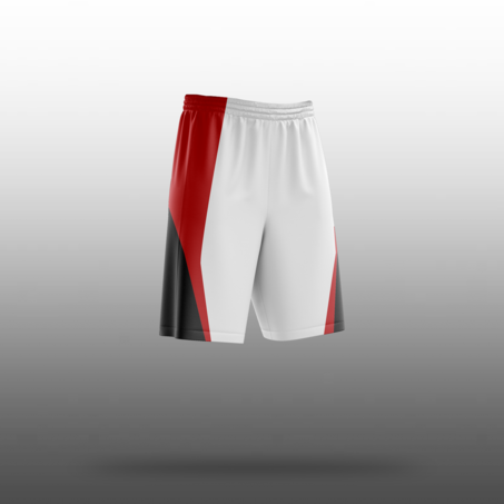 Boston Girls White Basketball Shorts-3