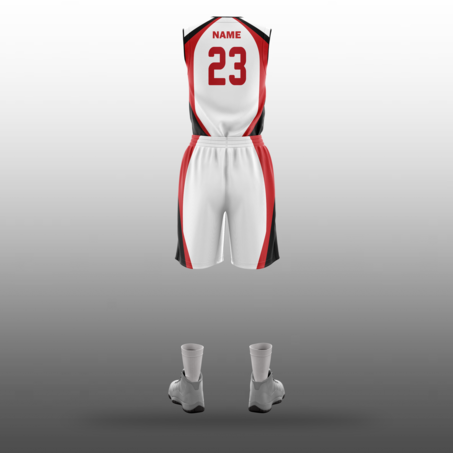Boston Girls White Basketball Uniforms-3