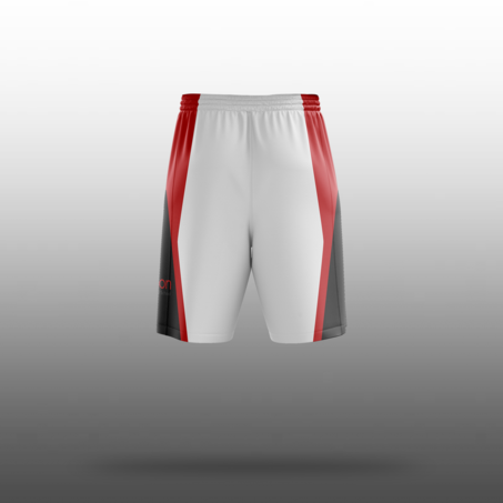 Boston Boys White Basketball Shorts-3