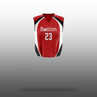 Boston Girls Red Basketball Top