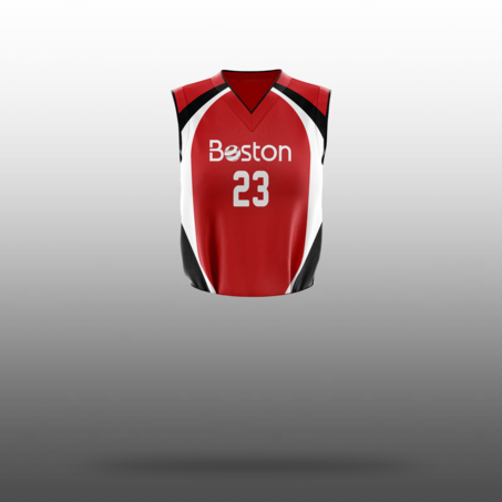 Boston Girls Red Basketball Top