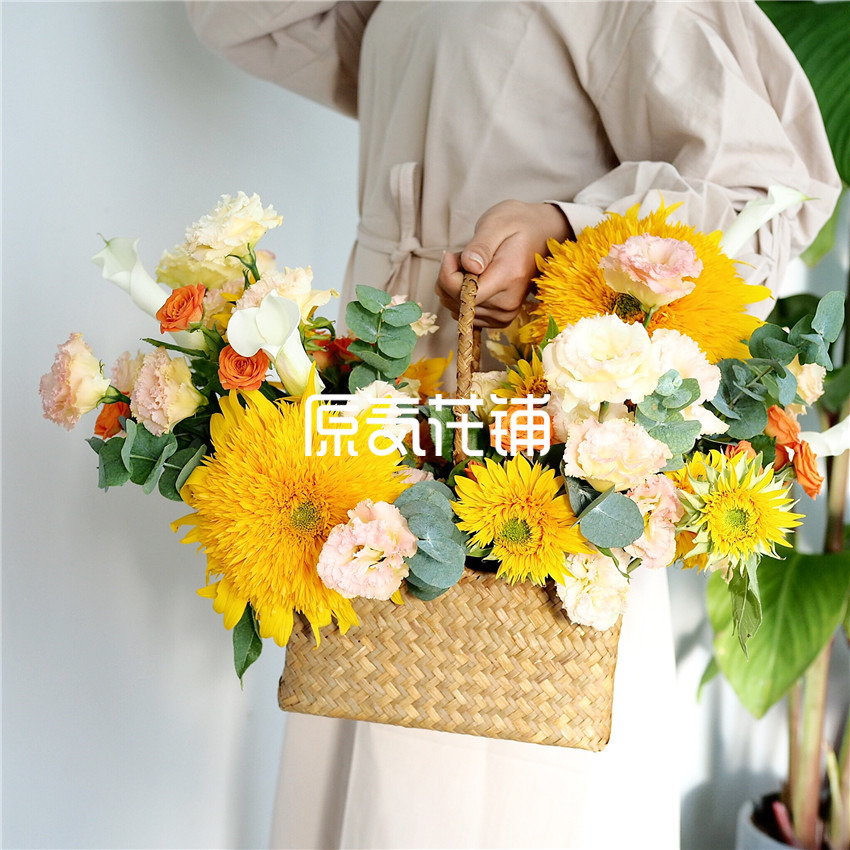 秋日私语 暖色系花篮 秋日私语 暖色系花篮