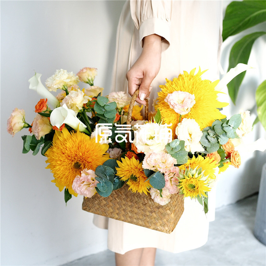 秋日私语 暖色系花篮 秋日私语 暖色系花篮