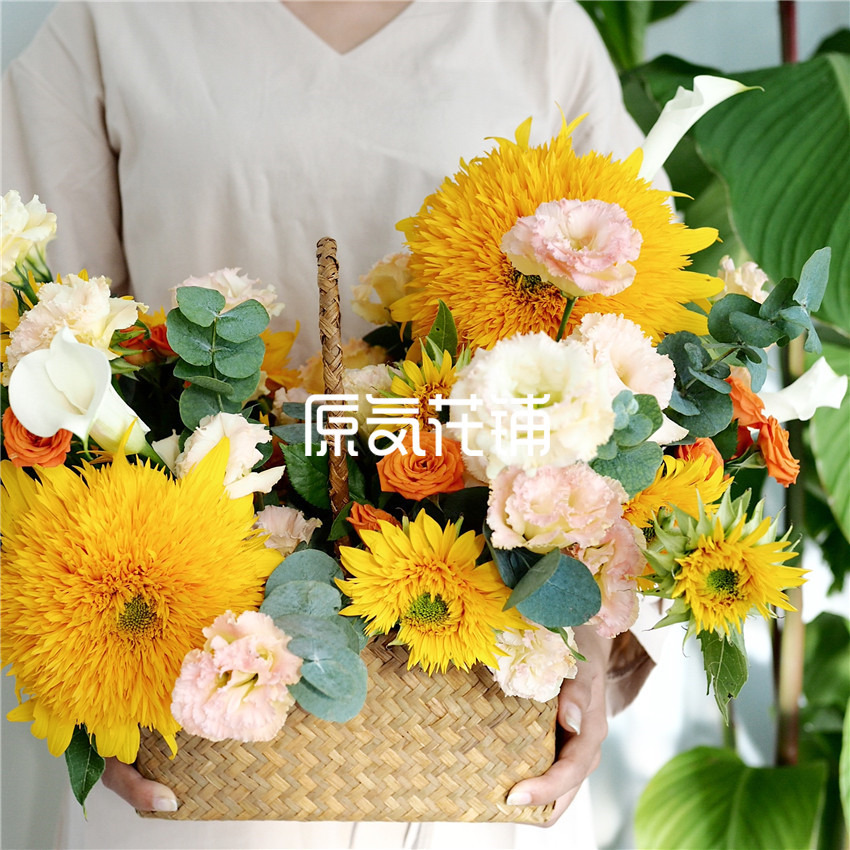 秋日私语 暖色系花篮 秋日私语 暖色系花篮