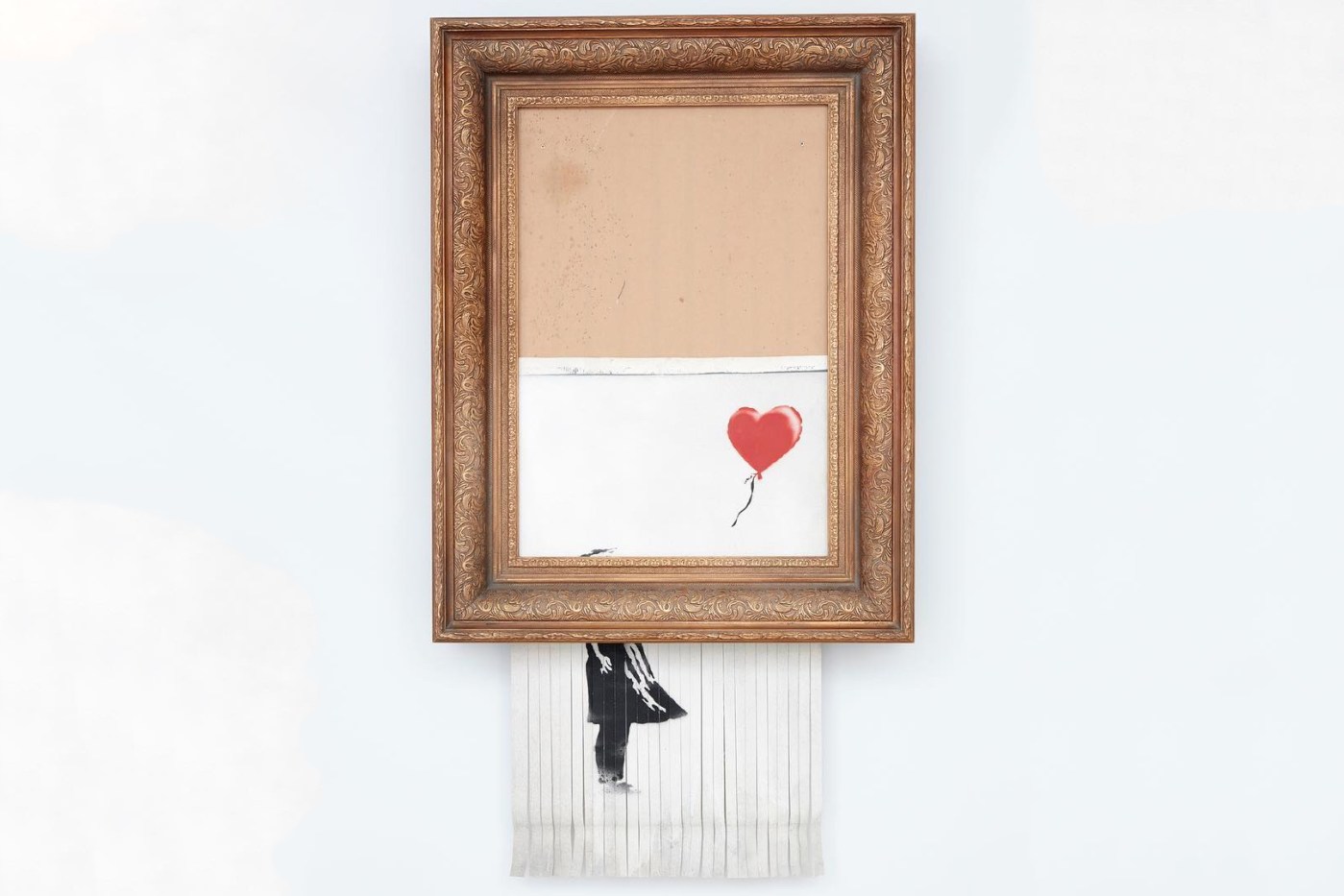 Banksy 经典《Girl With a Balloon》自毁后正式更名并成功售出