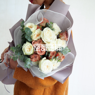 卡布奇诺--咖啡色花束