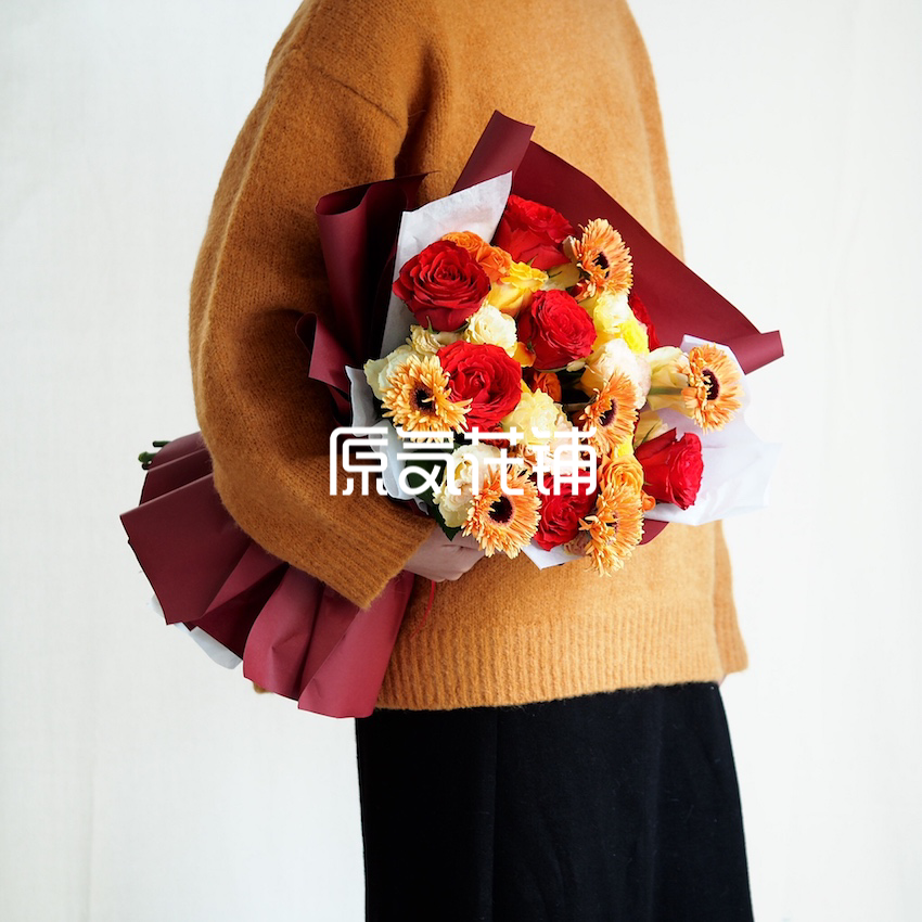 原气花铺-花店-上海-北京灿然--温暖系花束-4