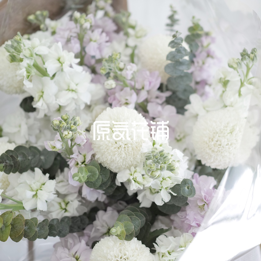 原气花铺-花店-上海-北京水晶--紫罗兰花束-4