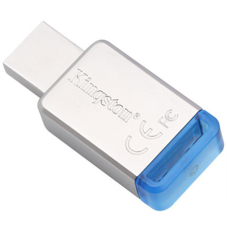 金士顿（Kingston）64GB USB3.1 U盘 DT50 蓝色-3