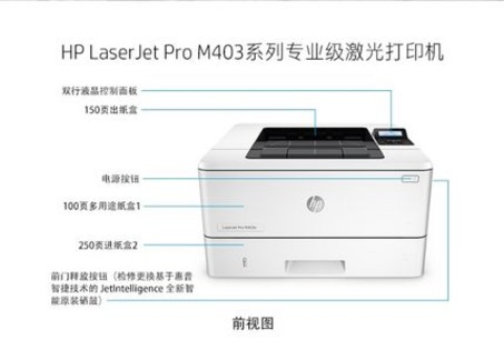 惠普（HP） M403n 黑白激光打印机-2